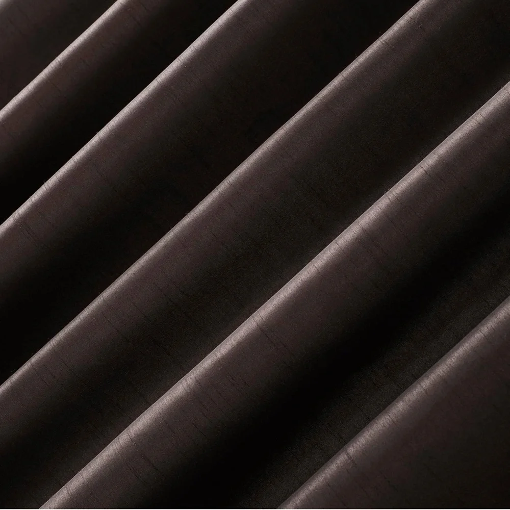 Sun Zero Faux Dupioni Silk Thermal Blackout Back Tab Curtain 50